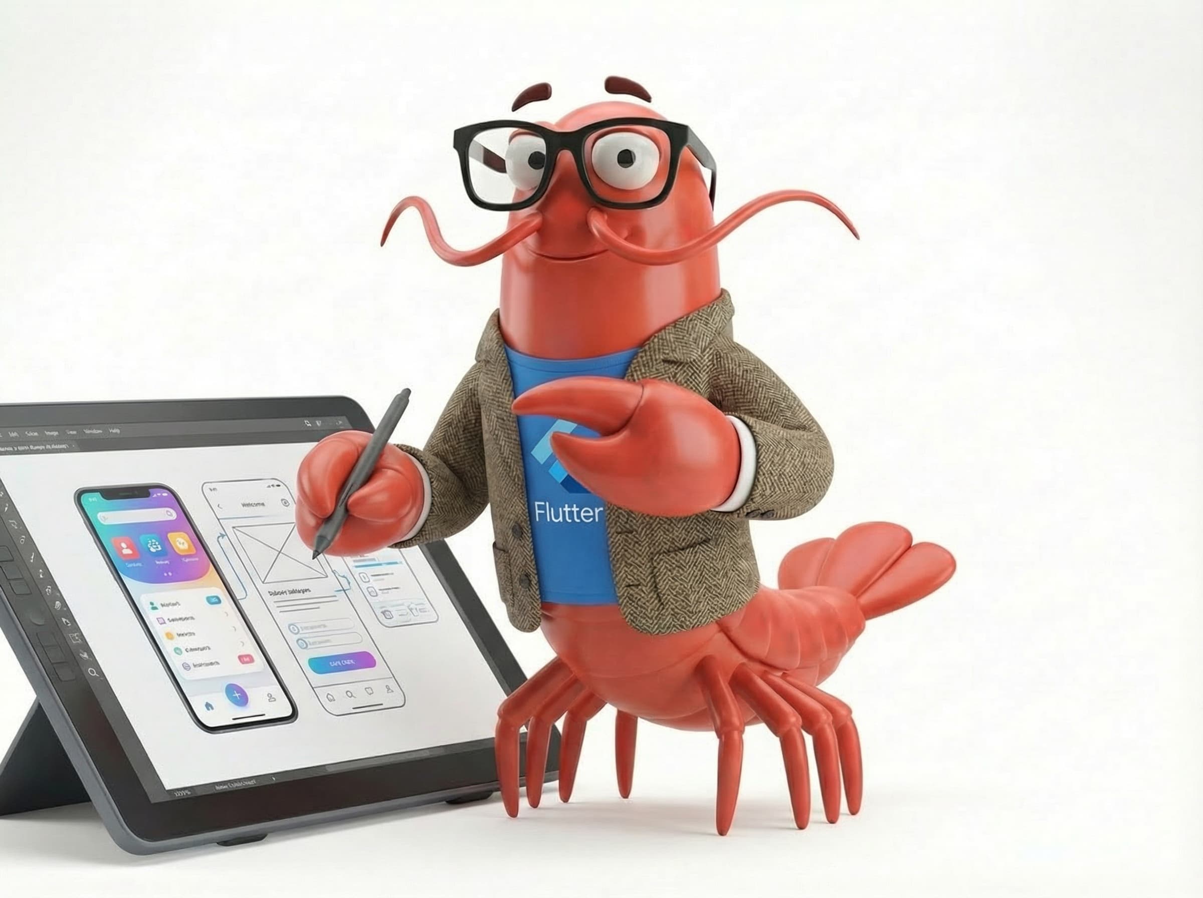 Diseñador trabajando en interfaz de usuario y experiencia de usuario