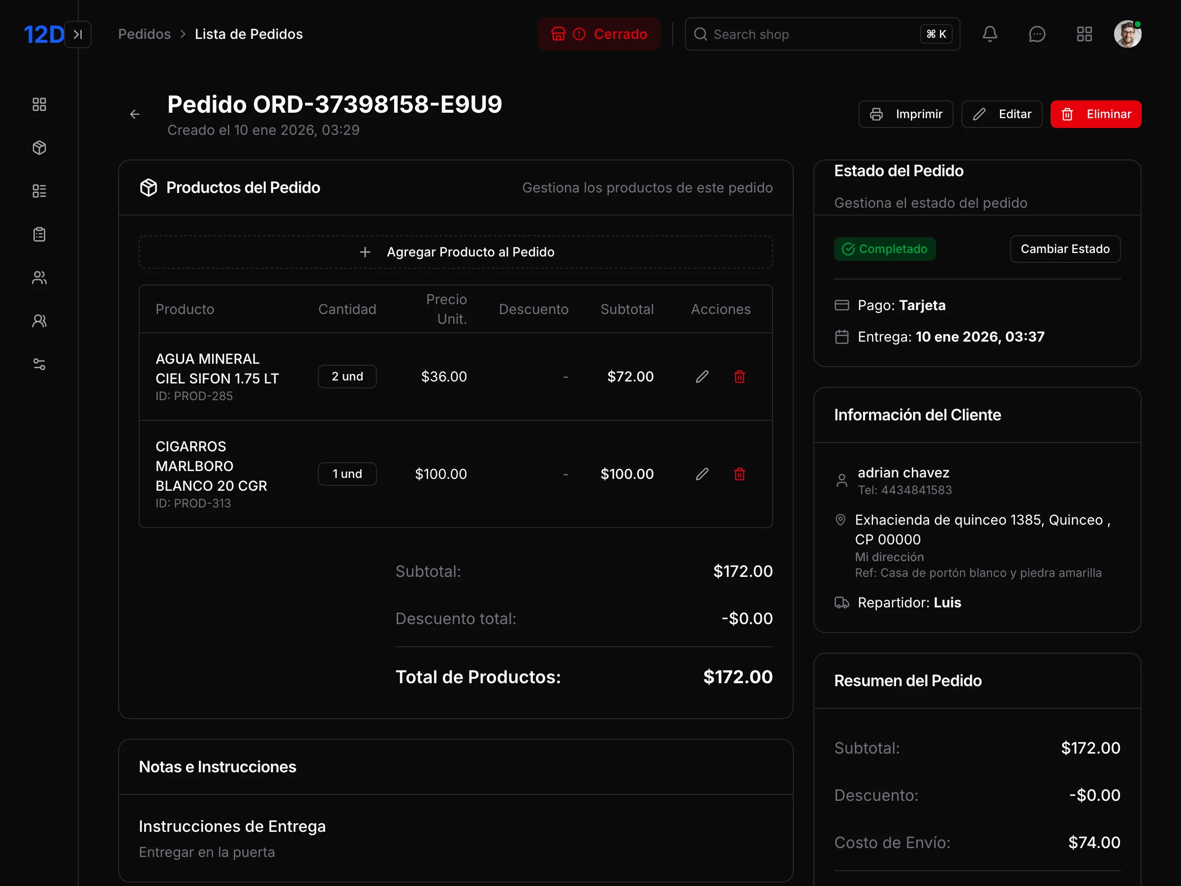 App de Pedidos a Domicilio para Licorería | 12Desk screenshot 2