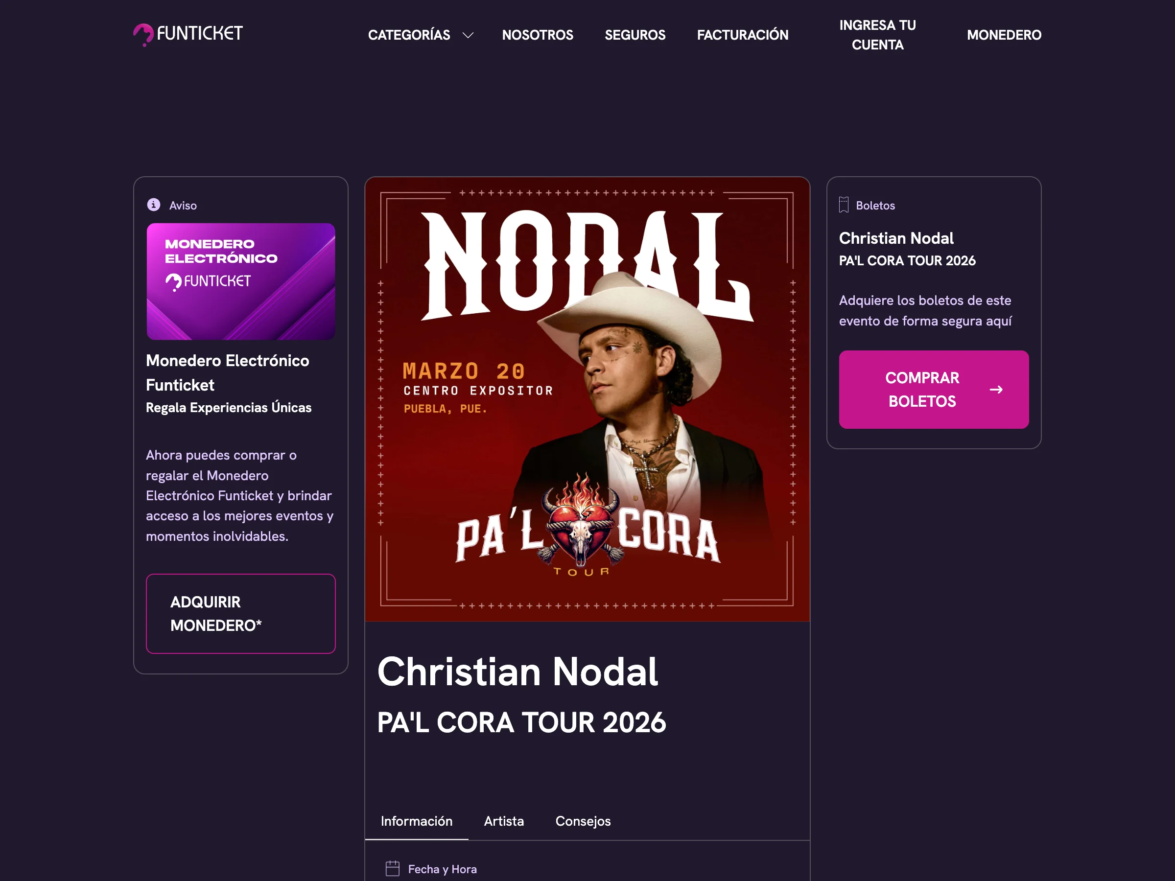 Plataforma de Venta de Boletos para Eventos | Funticket screenshot 2